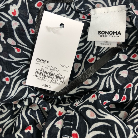 Sonoma Goods For Life Women’s Dainty Floral Belted Kimono Size OS - Picture 8 of 12